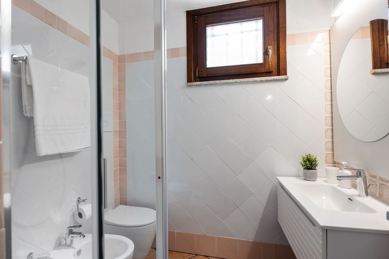 Bathroom with sink, mirror and cabinet